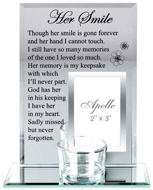 "Her Smile" with Tealight Holder - Remembrance