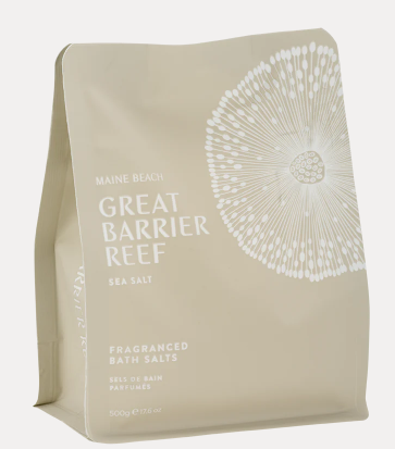 Great Barrier Reef Sea Salt - Bath Salts Pouch 500g