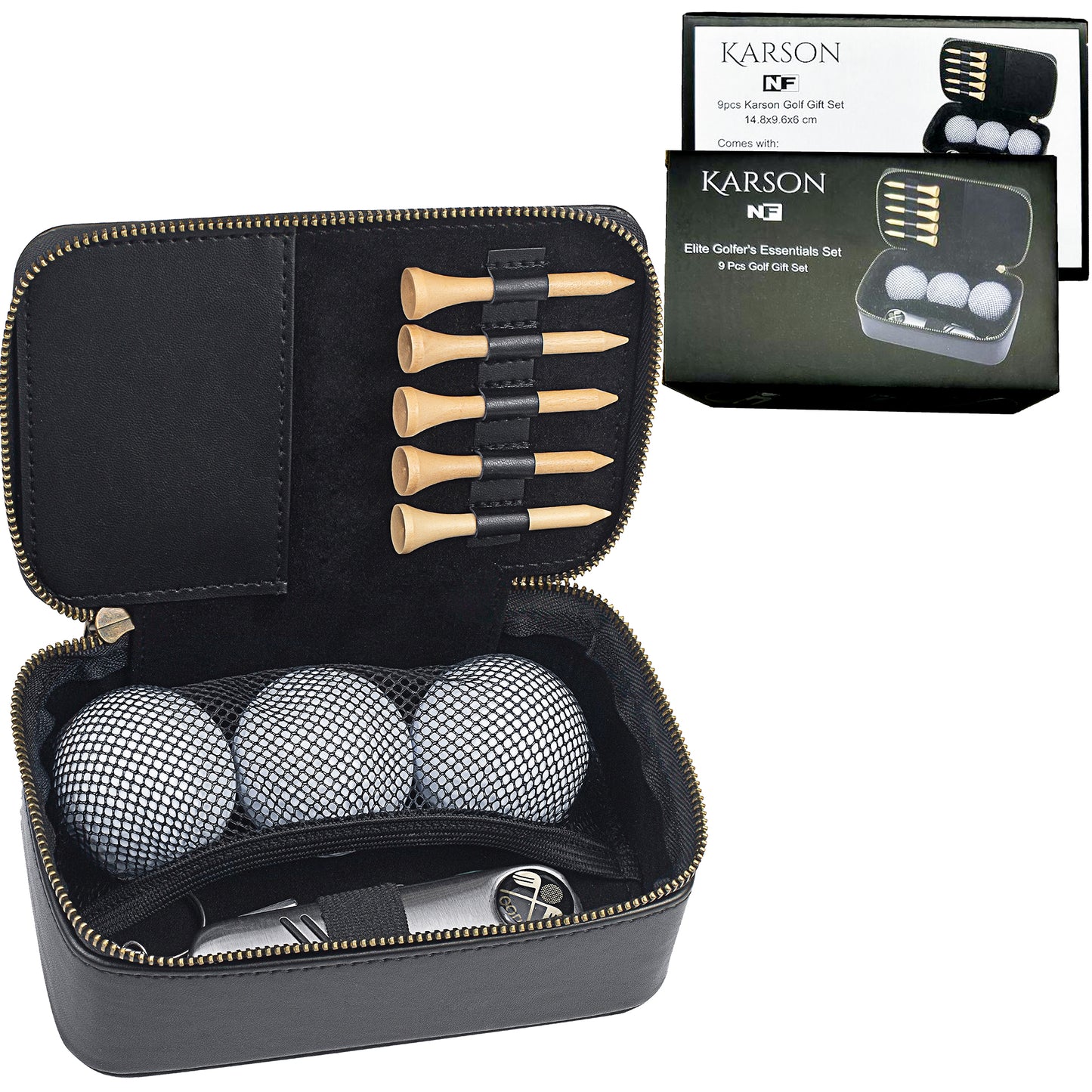 9 Piece Karson Golf Gift Set