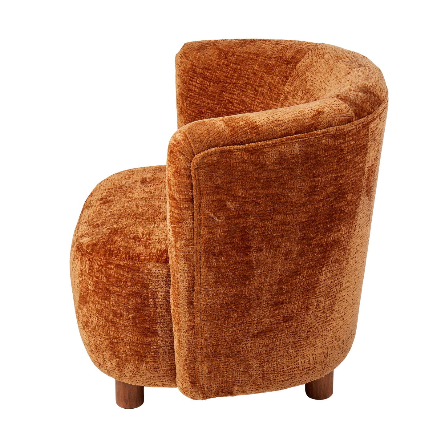 Chenille Rust Armchair