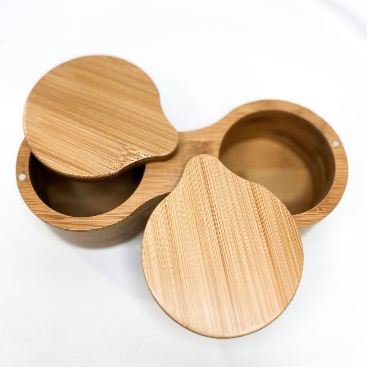 Bamboo Double Spice Container