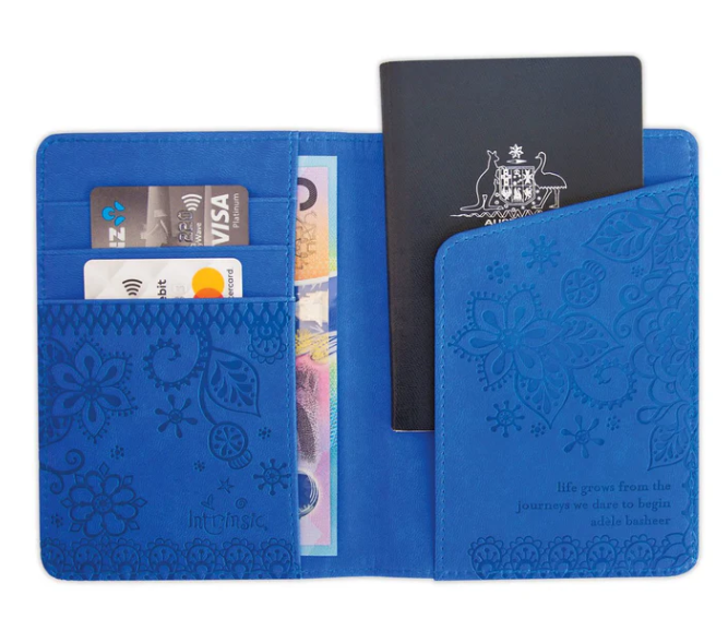 Intrinsic Passport Wallet 'only one now' - Santorini Blue