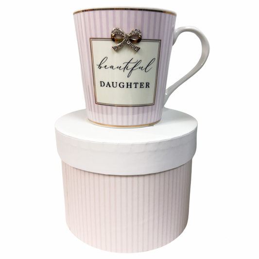 Jewelled Beautiful Daughter Mug