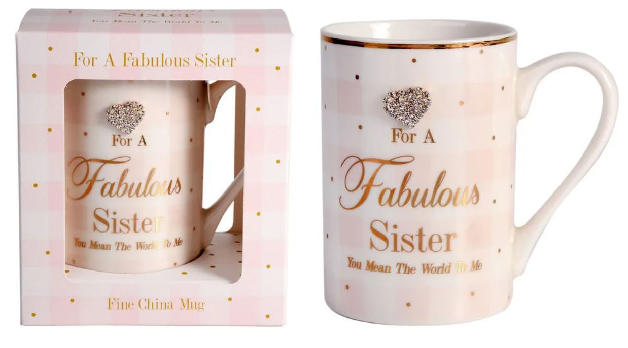 Jewelled Fabulous Sister Mug