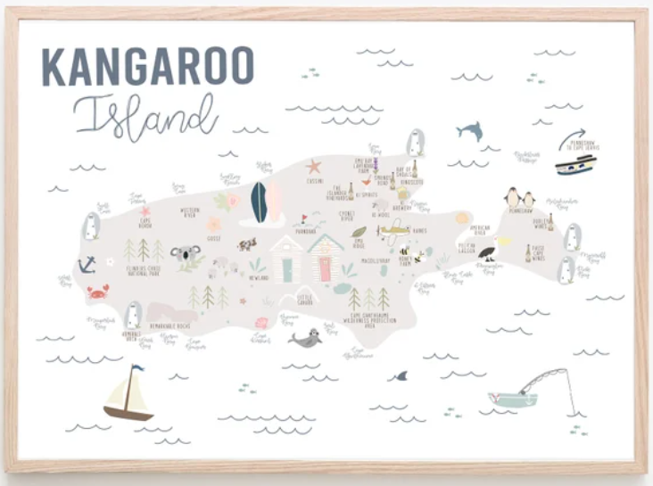 Graphics by L 'Kangaroo Island' Wall Art