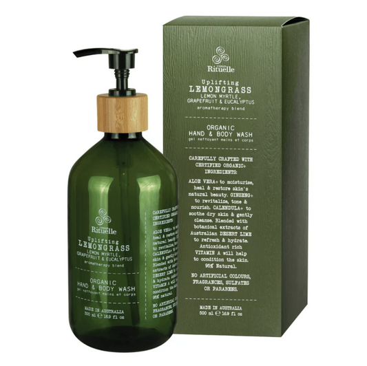 Uplifting Lemongrass Organic Hand & Body Wash 500ml