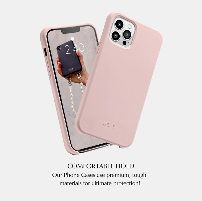 Dusty Pink Crossbody Phone Case iPhone XR