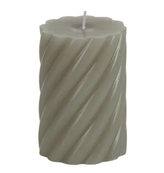 Twist Pillar Candle 7X10CM