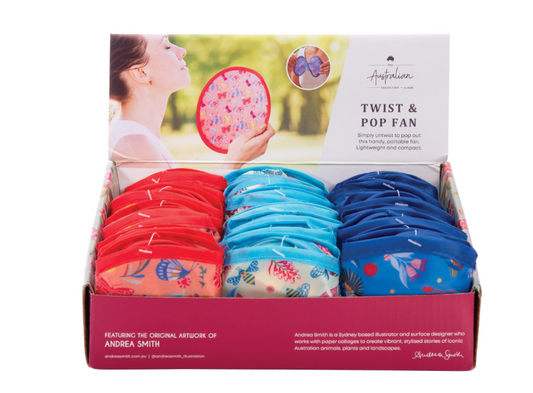 Twist & Pop Fan - Australian Collection