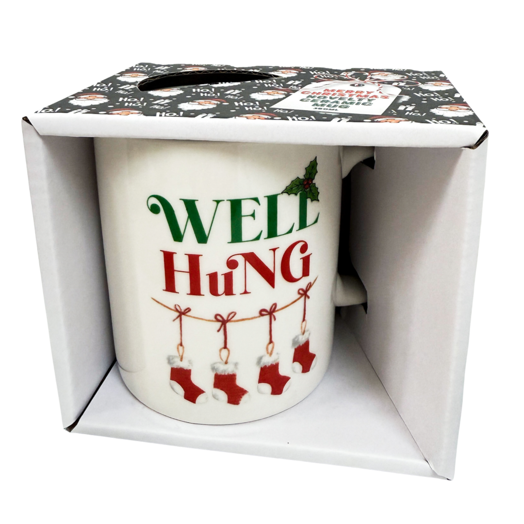 'Well Hung' Christmas Mug