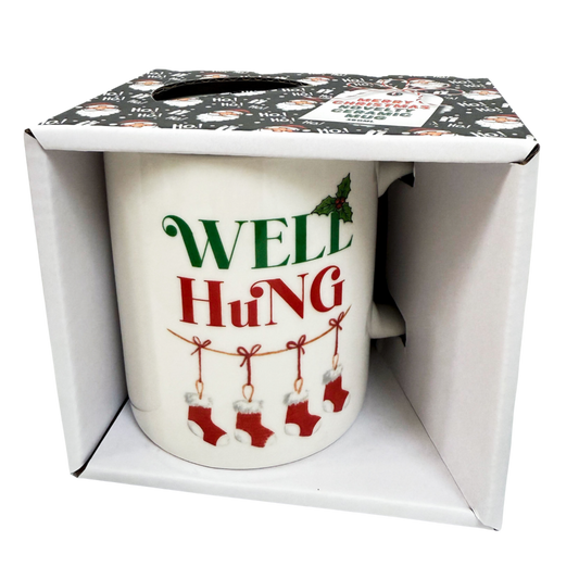 'Well Hung' Christmas Mug