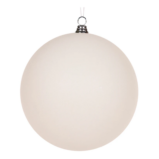 White Glitter Bauble - 30cm