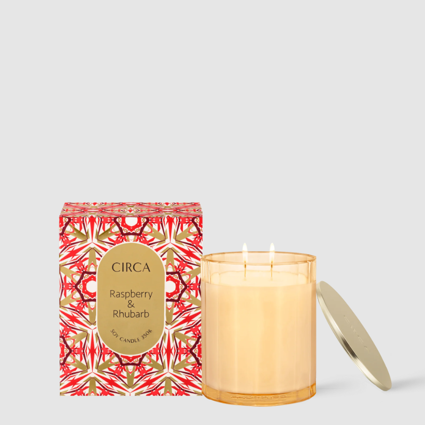 Circa Raspberry & Rhubarb 350gm Candle