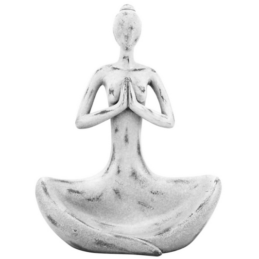 Yoga Lady Wood Look 17x24cm