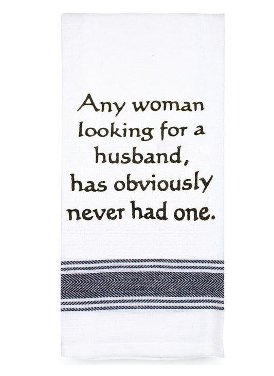 Tea Towel "Husband" Saying