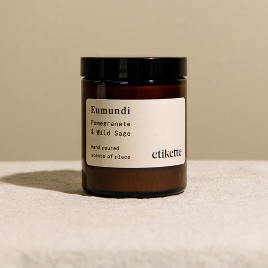 Etikette "Eumundi" Pomegranate & Wild Sage Candle