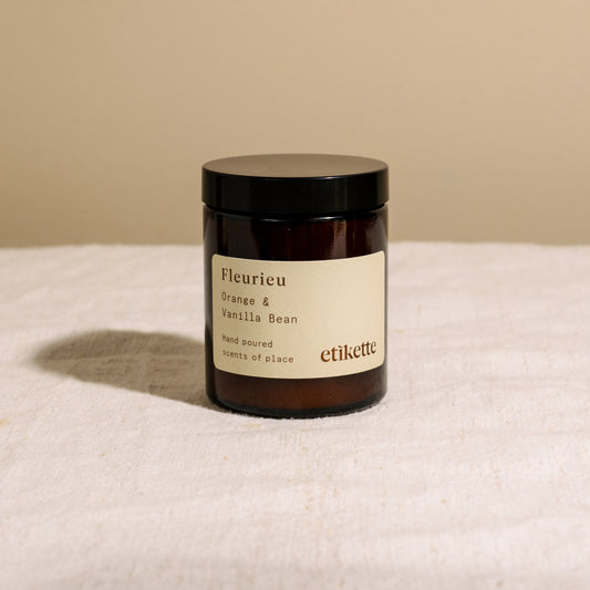 Etikette "Fleurieu" Orange & Vanilla Candle