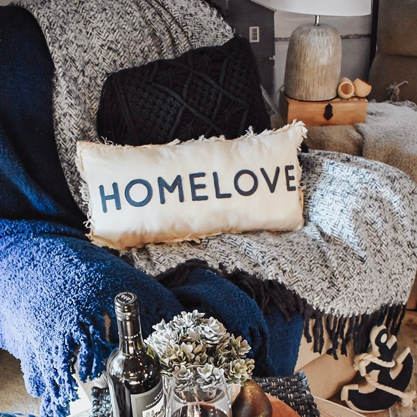 "Home Love" Lumbar Cushion