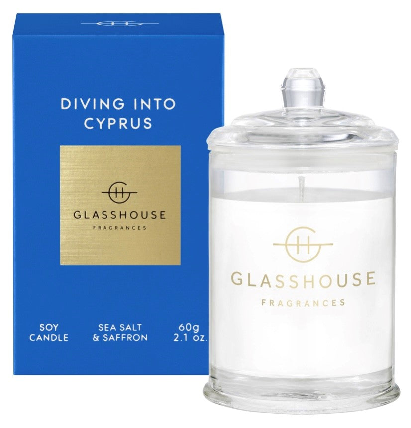 Glasshouse "Diving into Cyprus" Soy Candle