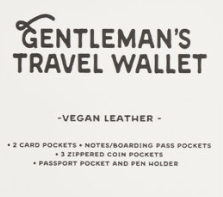 Gentleman's Travel Wallet